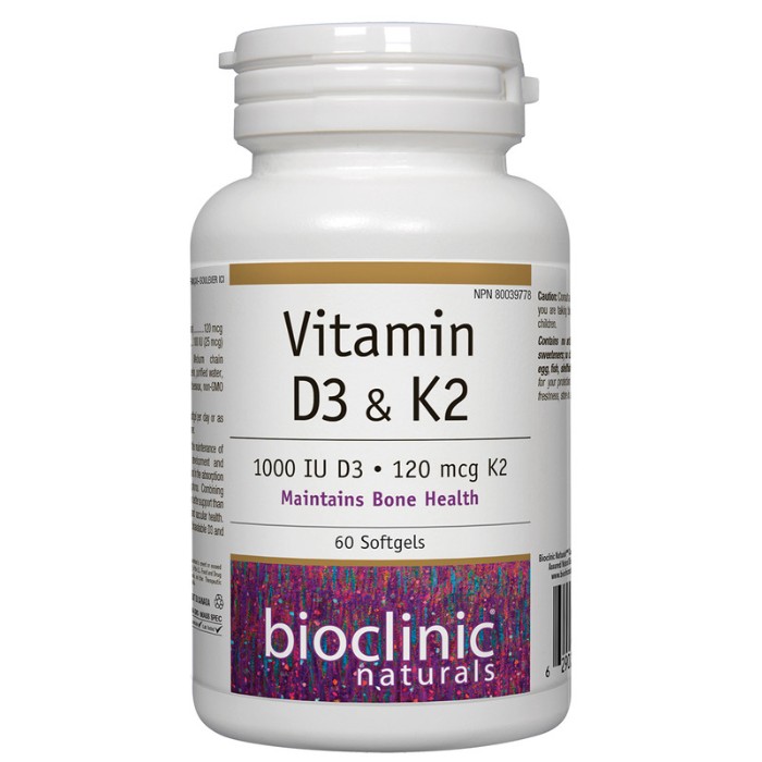 Vitamines D3 et K2 gélule